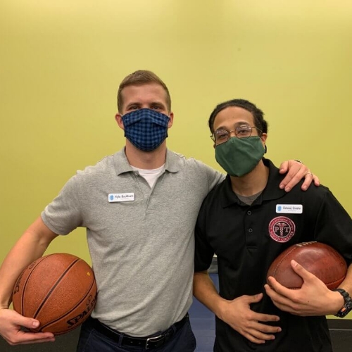 Our first MTIPT Sport Residency graduates – Kyle Buckham (left) and Osheray Streeter (right.) Upon graduation in January of 2021, they represent 2 of only 2566 therapists in the United States having earned this credential.